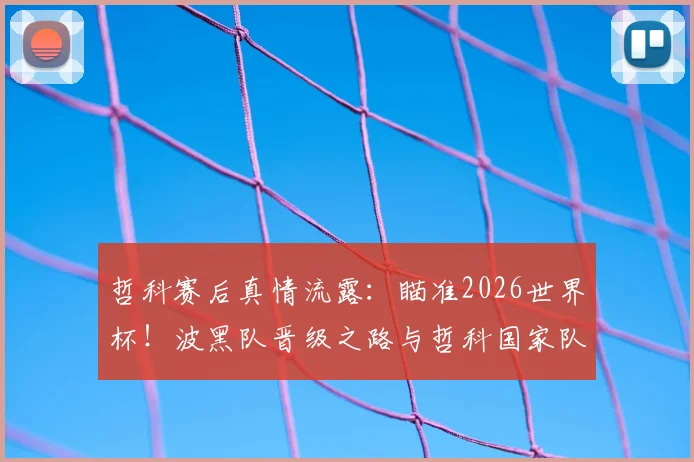 哲科赛后真情流露：瞄准2026世界杯！波黑队晋级之路与哲科国家队生涯深度解析